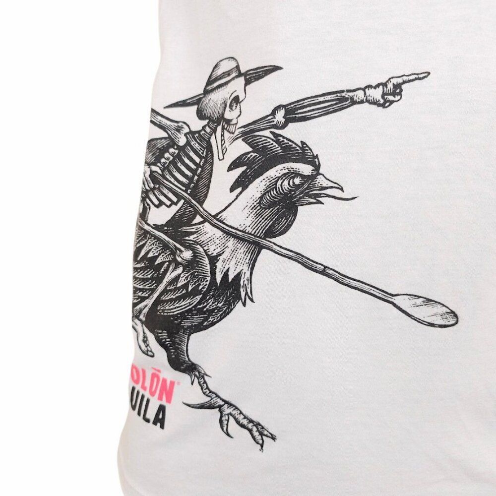 Espolon Tequila T Shirt Mens Size Xs White Rooster Mexican Liquor View 3